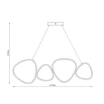 SOLEA 20 LUSTER 48W 3000/4000/6000K BELA HOME LIGHT - Slika 2