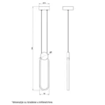 VESTA 469 VISILICA 15W 3000K CRNA HOME LIGHT - Image 3